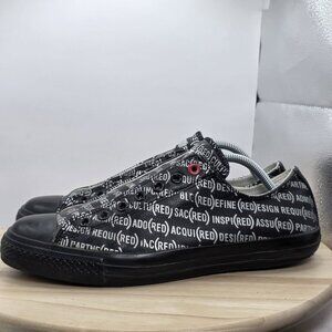 Converse All Star Product (Red) Black Sneakers Slip On Men’s 10